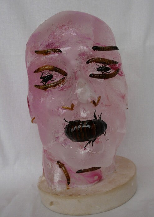 Dead Warrior, 2023, mixed media, 40 x 23 x 25 cm. / 15.7 x 9.05 x 9.8 in.