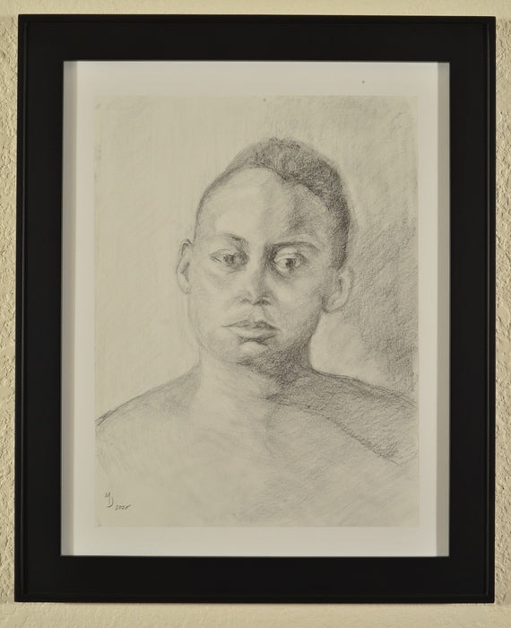 Deep in Thought, 2020, graphite, 13 x 16 in. / 33.02 x 40.64 cm.