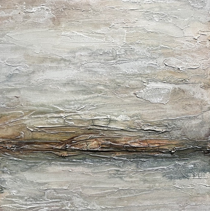 Desert Storm V, 2024, mixed media on maple panel, 12 x 12 in. / 30.48 x 30.48 cm.