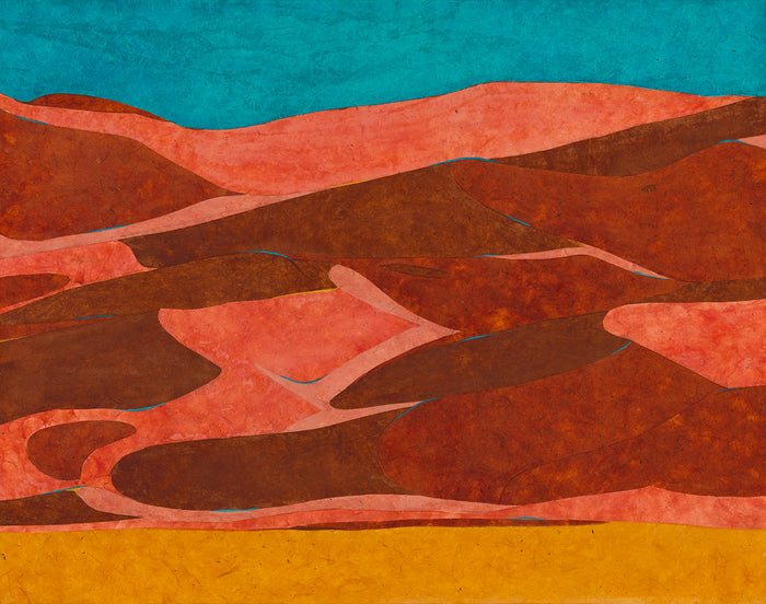 Doonz, 2021, paper on canvas, 22 x 28 in. / 55.88 x 71.12 cm.