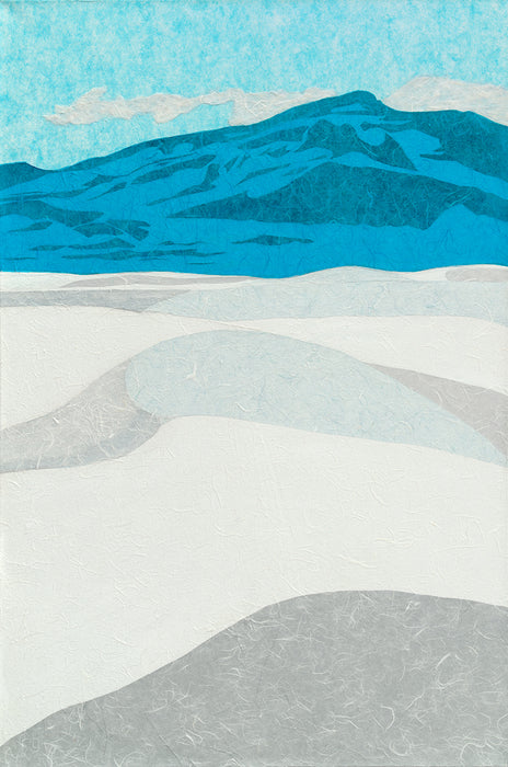 Drifting, 2022, paper on canvas, 36 x 24 in. / 91.44 x 60.96 cm.