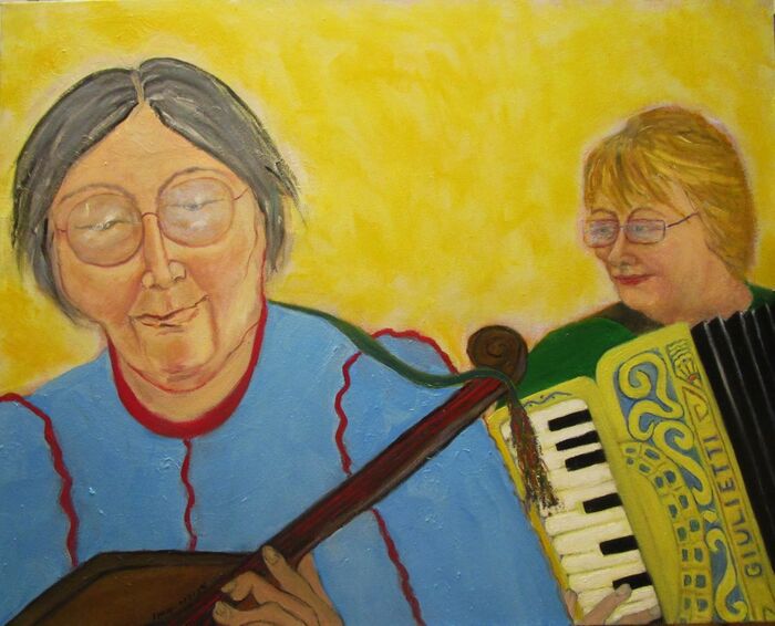 Duet, 2024, oil on canvas, 24 x 30 in. / 60.96 x 76.2 cm.