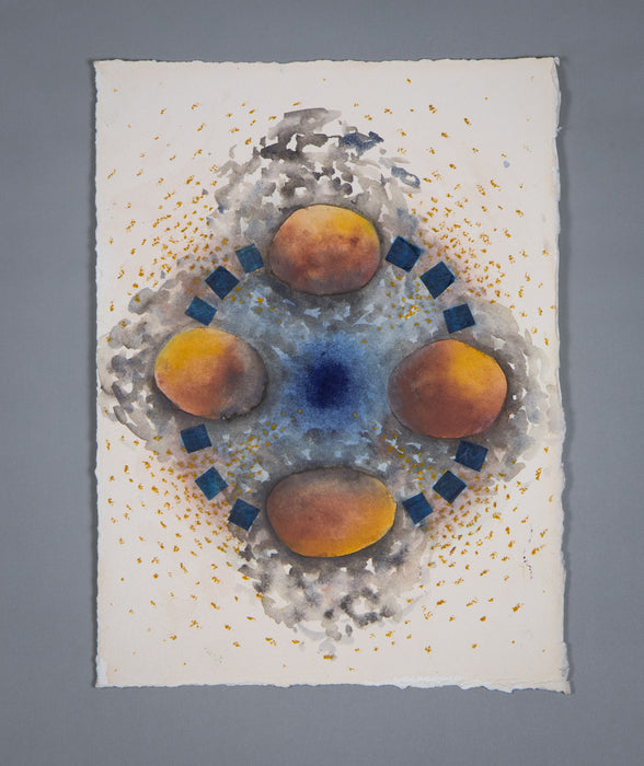 Ripple I, 2024, watercolor on paper, 14 x 10 in. / 35.56 x 25.4 cm.