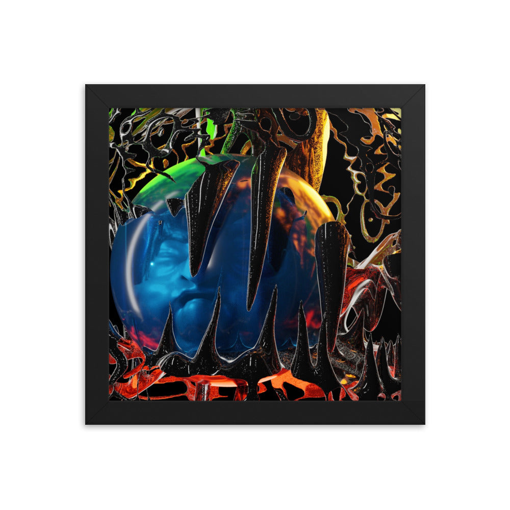 Incubitu, 2023, digital render on framed paper print