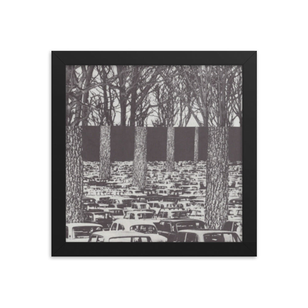 Carbon Footprint, 2023, analog assemblage on framed paper print