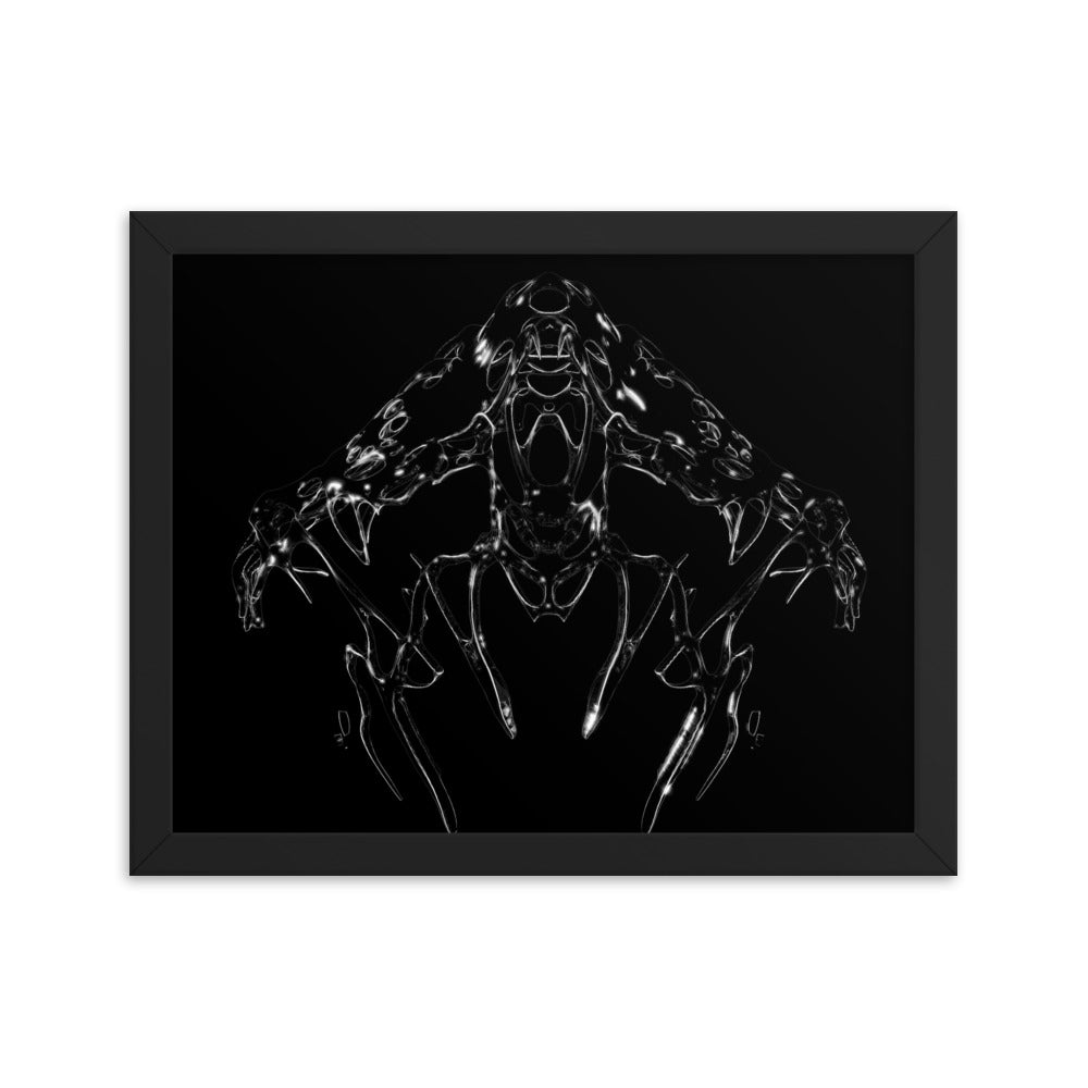 Untitled, 2023, digital render on framed paper print