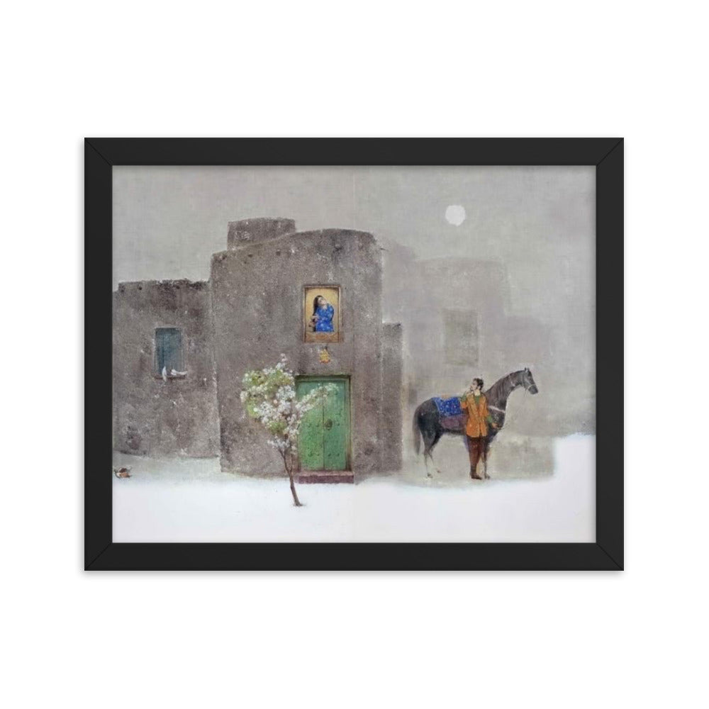 Untitled, 2023, oil on framed paper print
