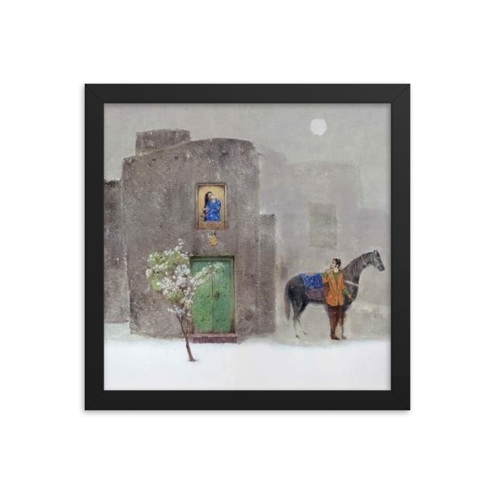 Untitled, 2023, oil on framed paper print