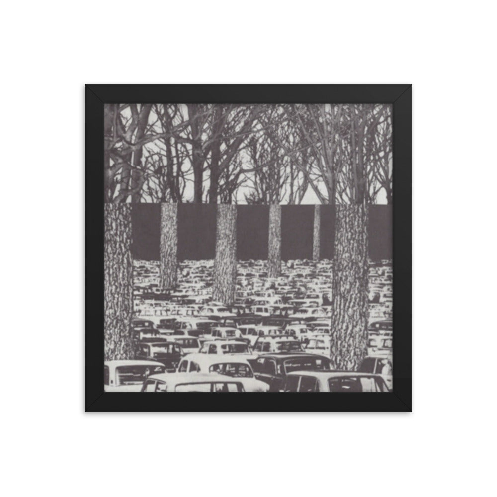 Carbon Footprint, 2023, analog assemblage on framed paper print