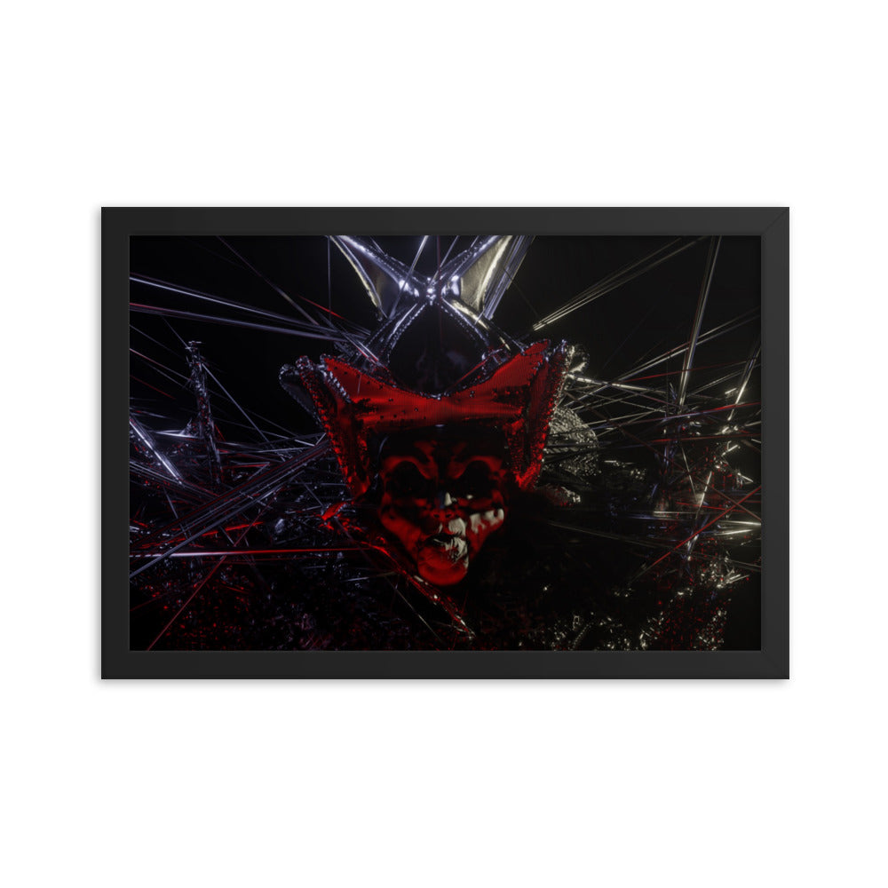Count, 2023, digital render on framed paper print