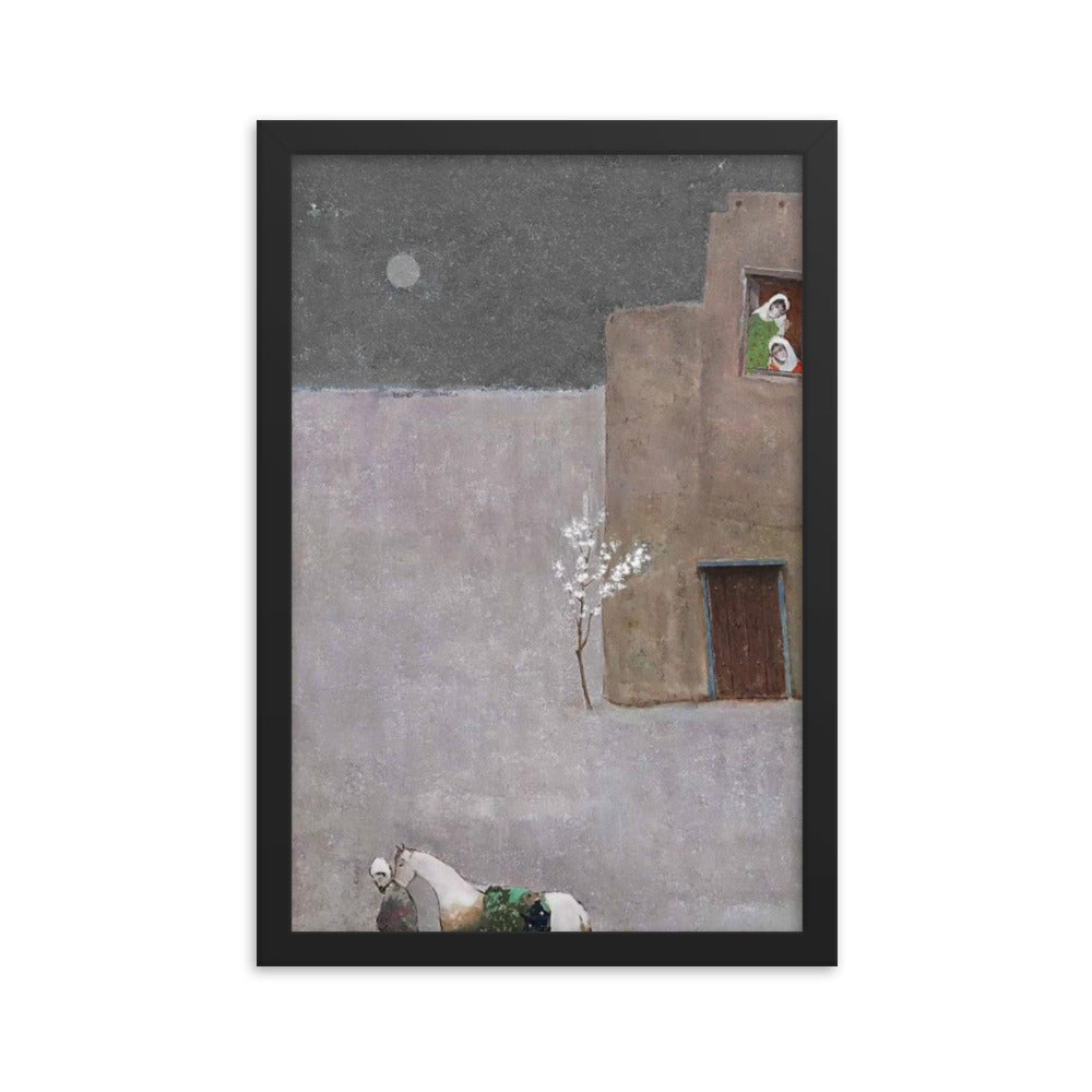 Untitled, 2023, oil on framed paper print
