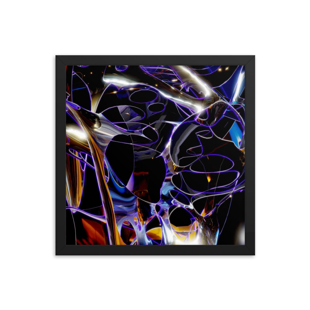 Untitled, 2023, digital render on framed paper print