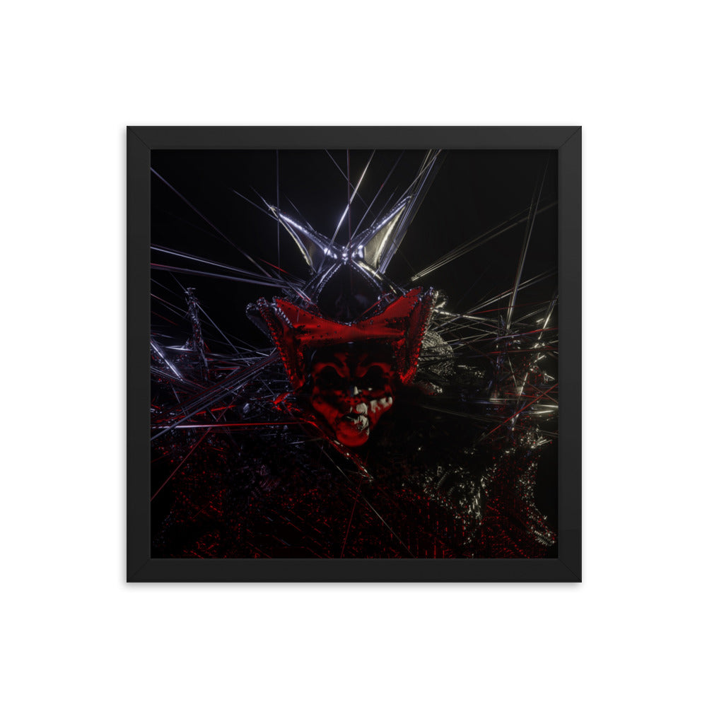 Count, 2023, digital render on framed paper print