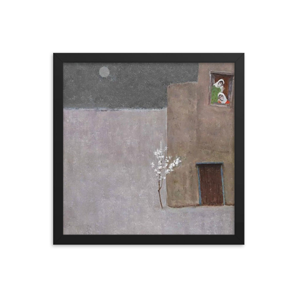 Untitled, 2023, oil on framed paper print