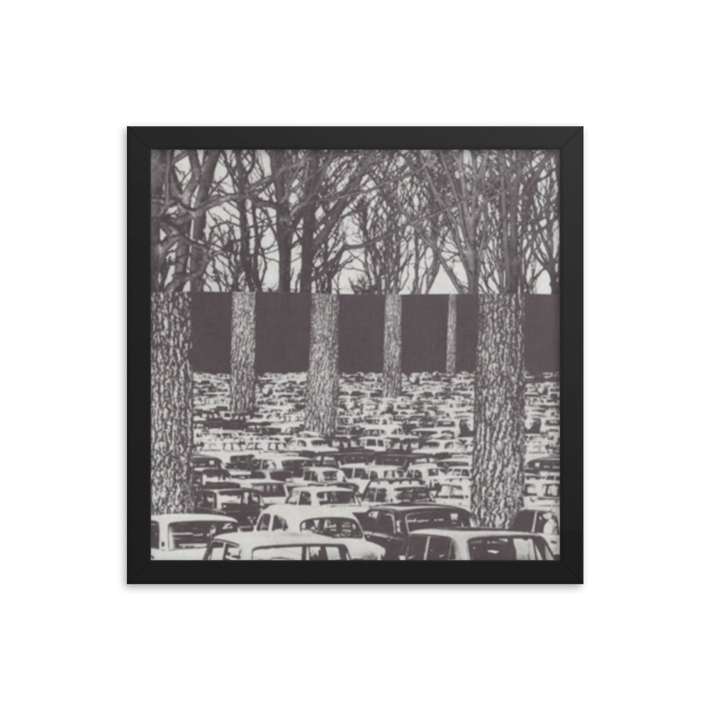 Carbon Footprint, 2023, analog assemblage on framed paper print