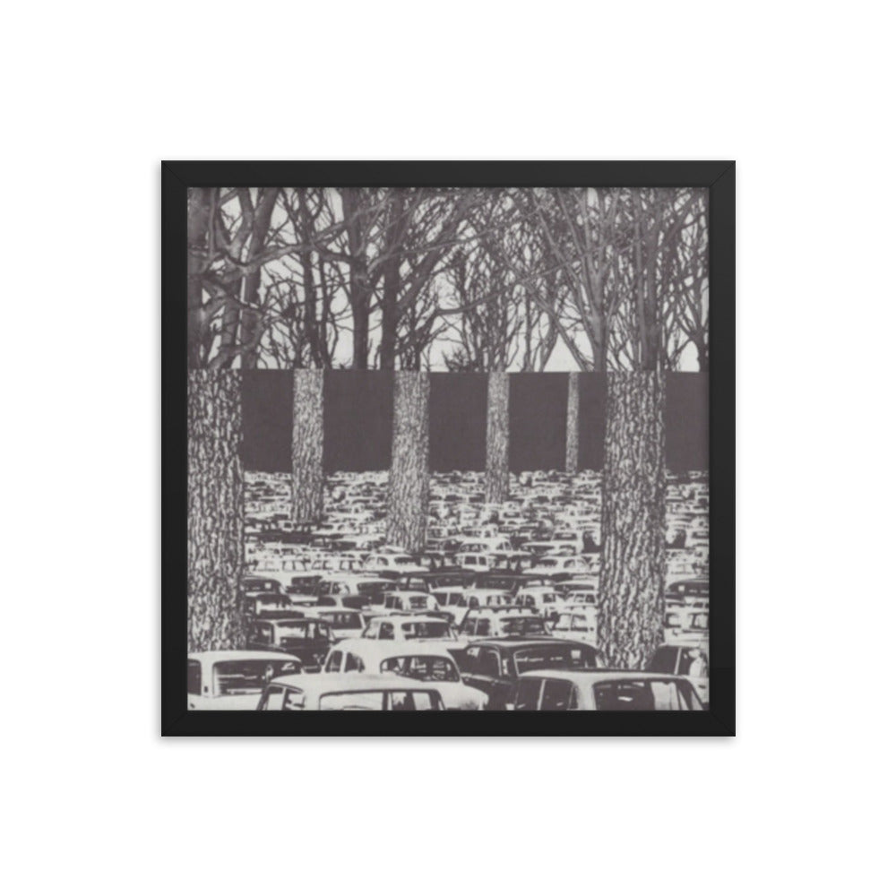 Carbon Footprint, 2023, analog assemblage on framed paper print