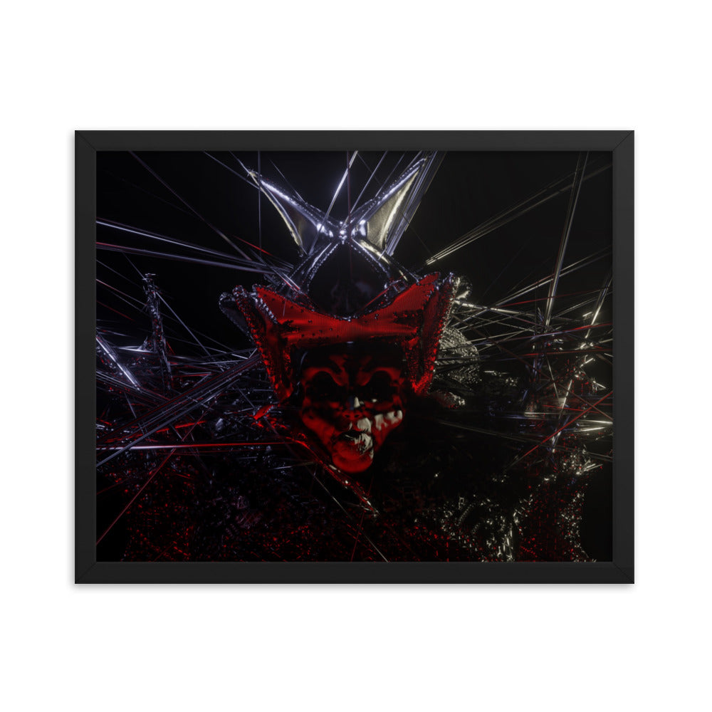 Count, 2023, digital render on framed paper print
