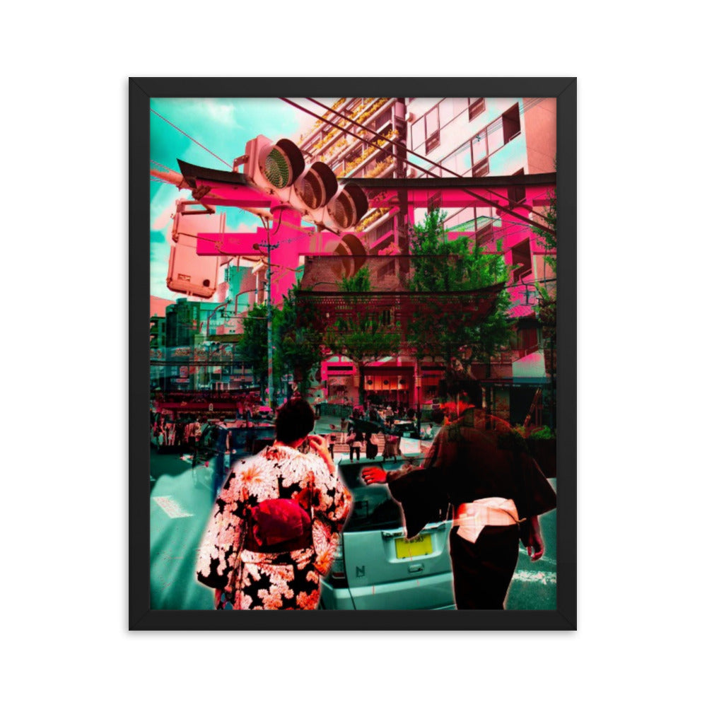 X-Ing, 2024, digital photo on framed paper print