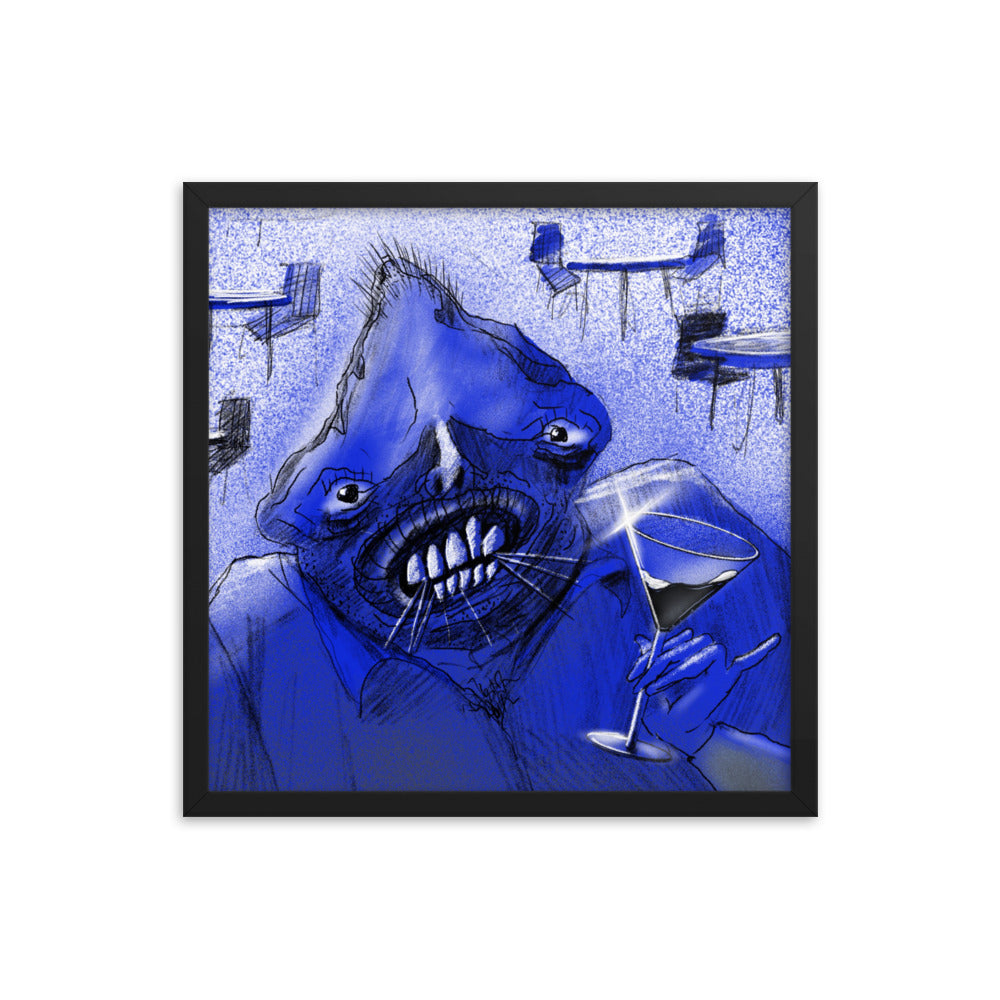 The Regular, 2023, digital render on framed paper print