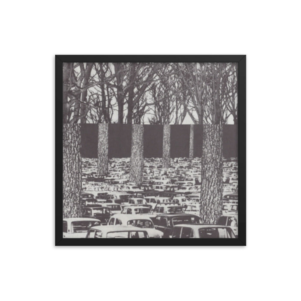 Carbon Footprint, 2023, analog assemblage on framed paper print