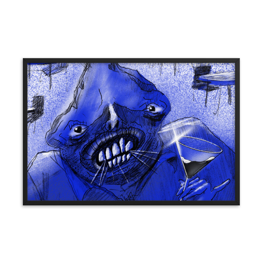 The Regular, 2023, digital render on framed paper print