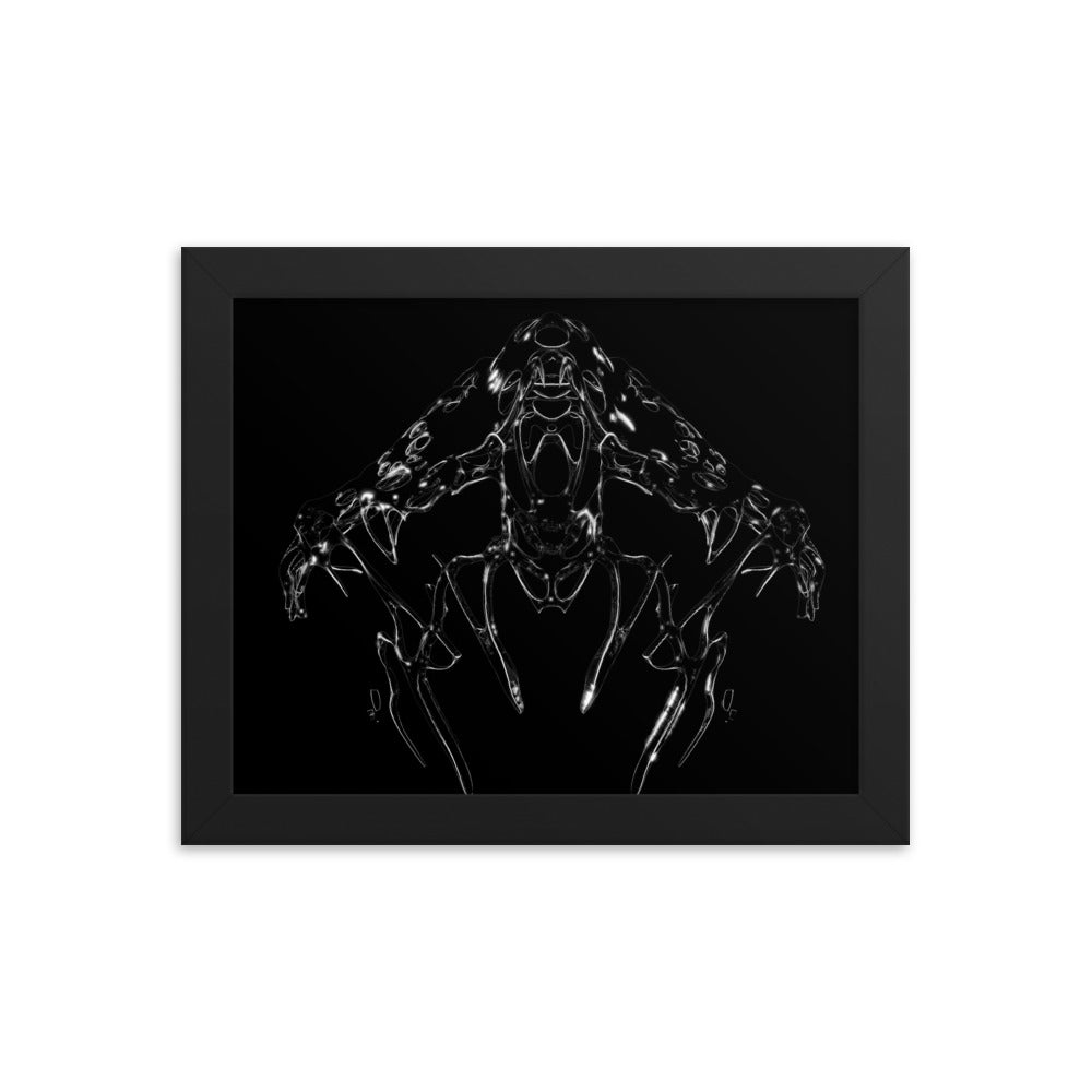 Untitled, 2023, digital render on framed paper print