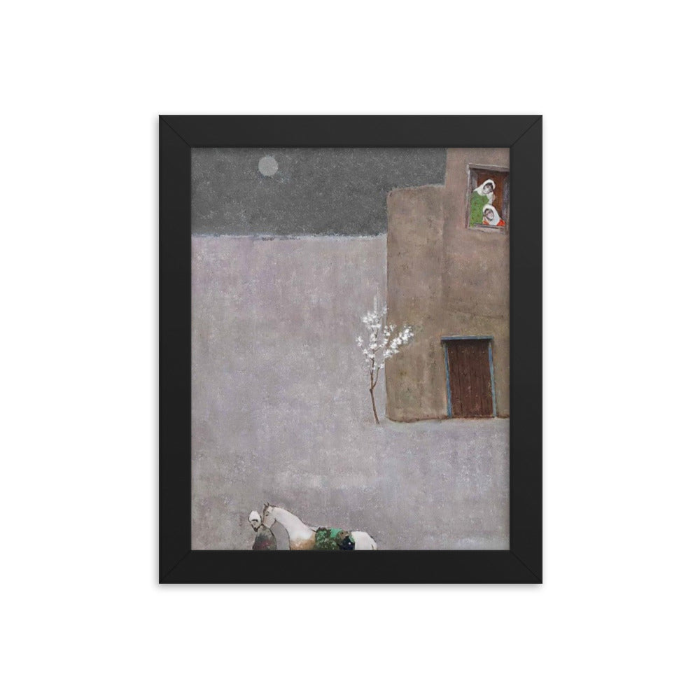 Untitled, 2023, oil on framed paper print