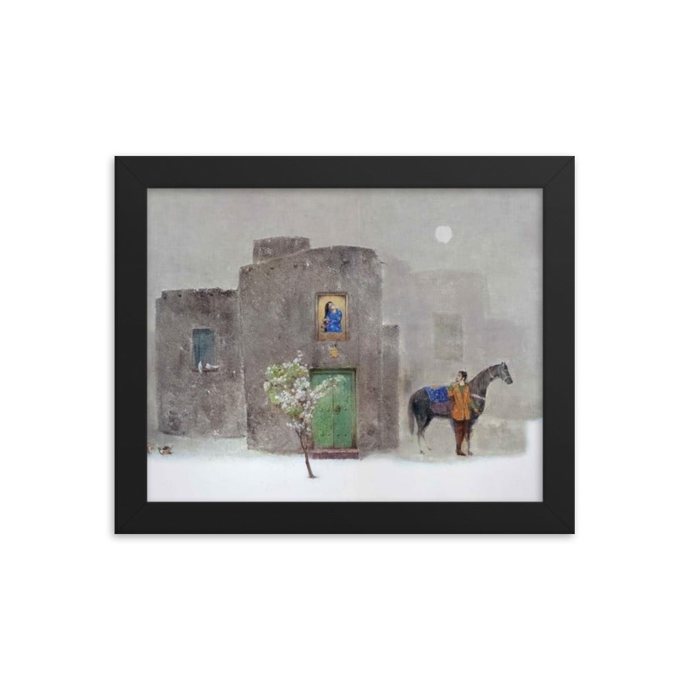 Untitled, 2023, oil on framed paper print