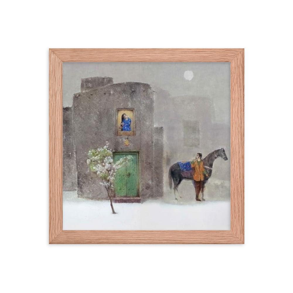 Untitled, 2023, oil on framed paper print