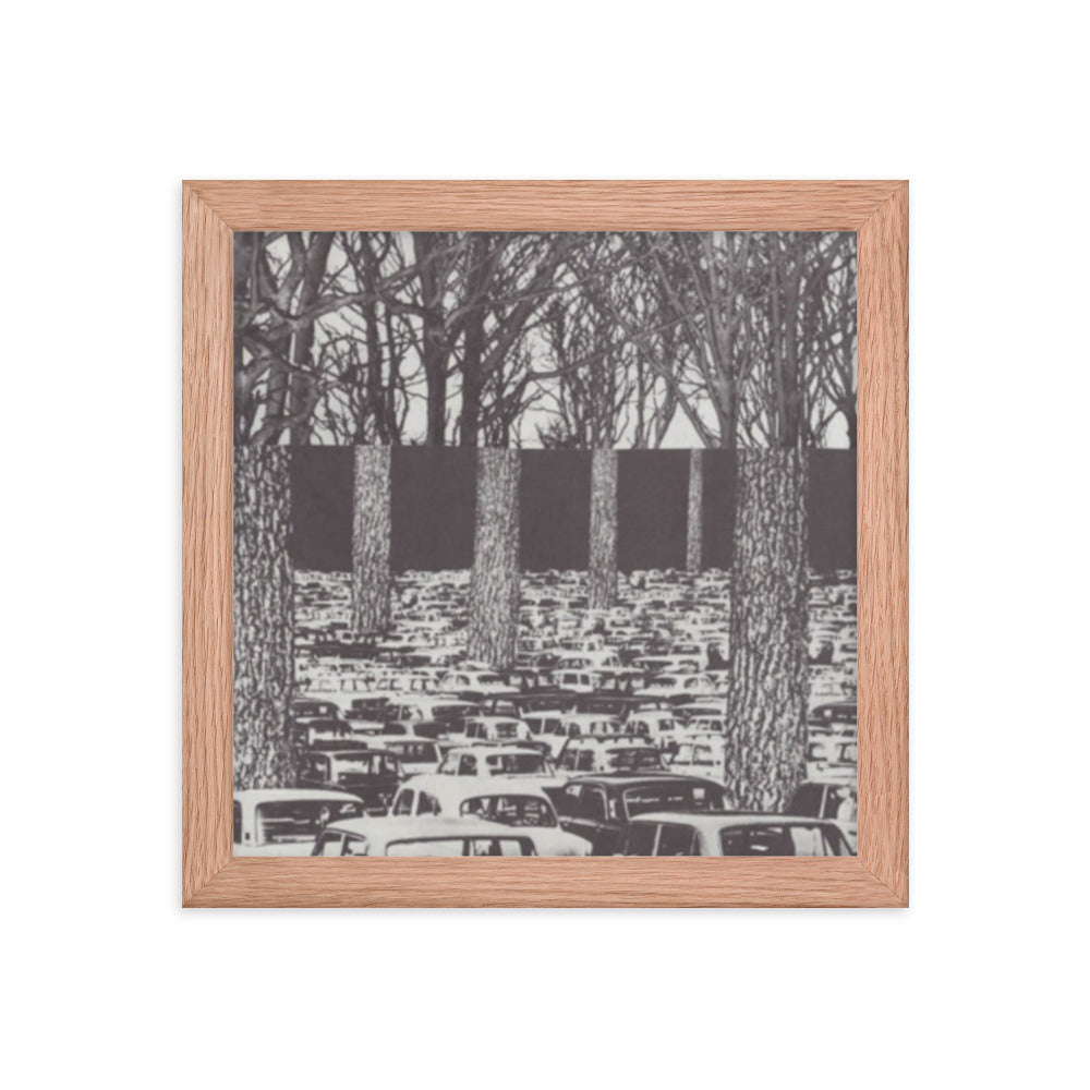 Carbon Footprint, 2023, analog assemblage on framed paper print