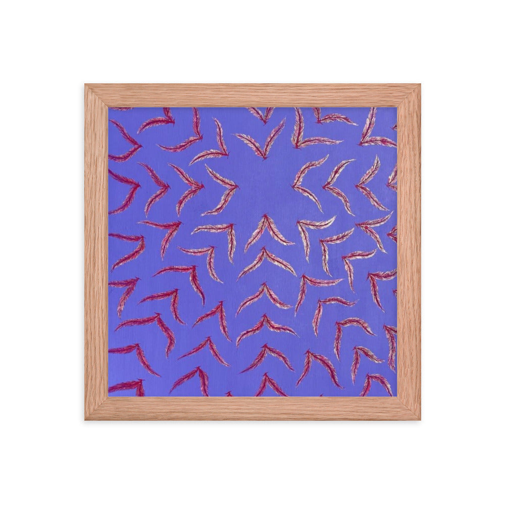 Expanding, 2023, gouache on framed paper print