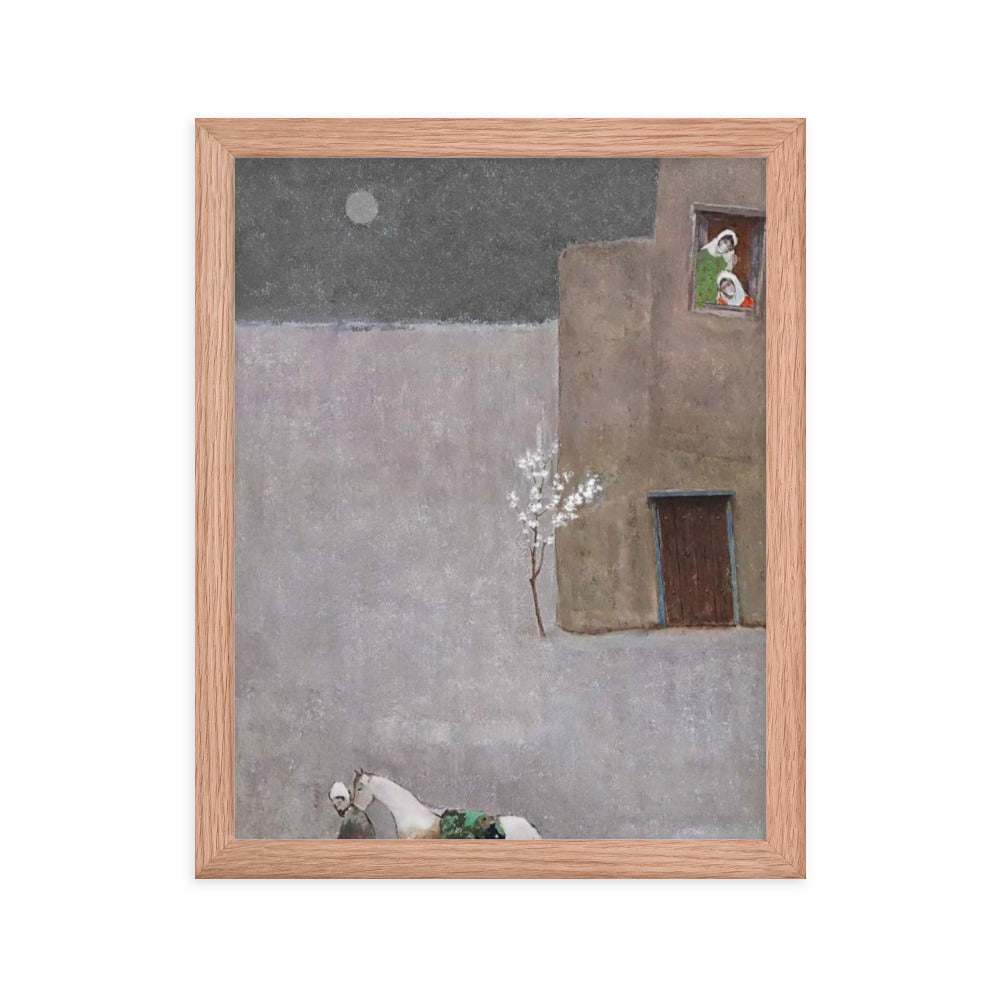 Untitled, 2023, oil on framed paper print