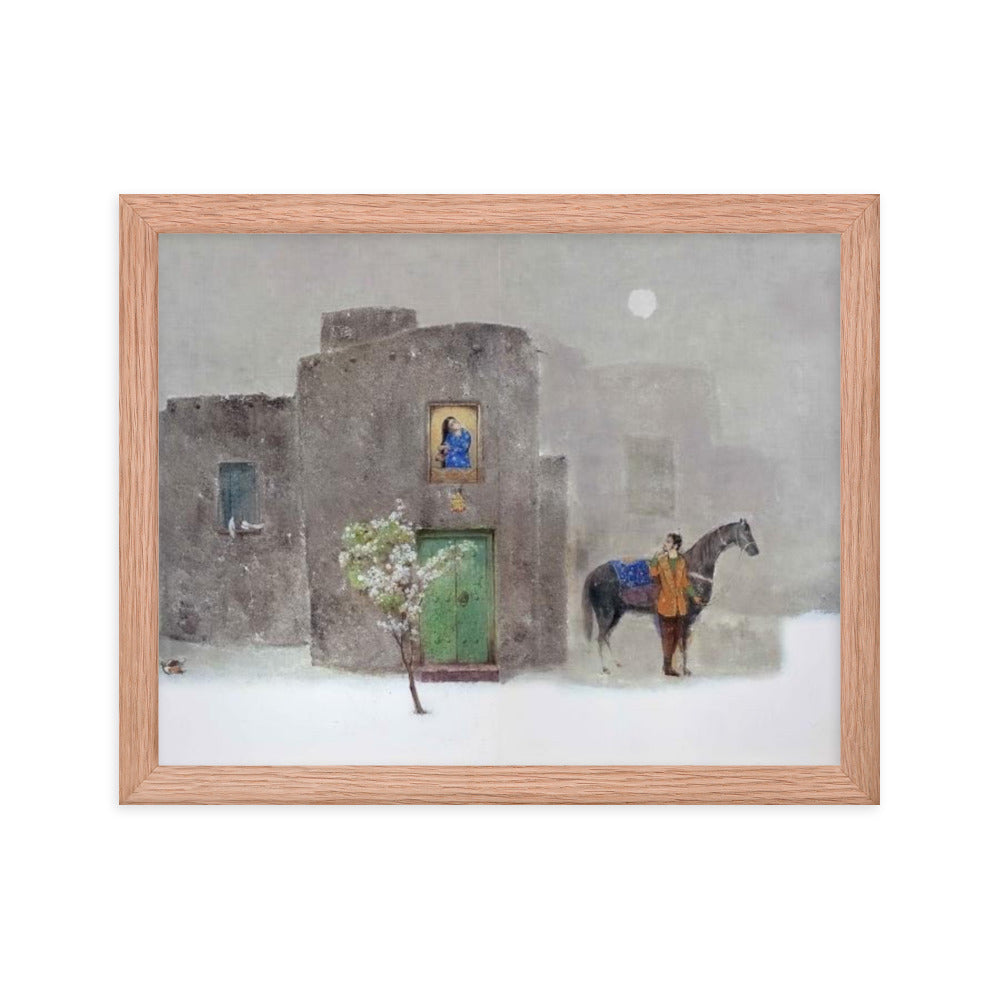 Untitled, 2023, oil on framed paper print