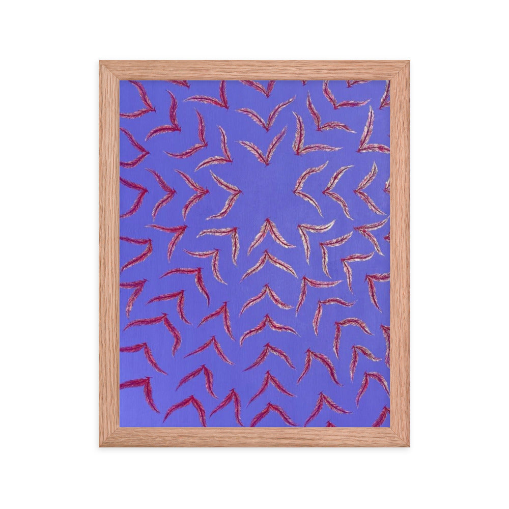 Expanding, 2023, gouache on framed paper print
