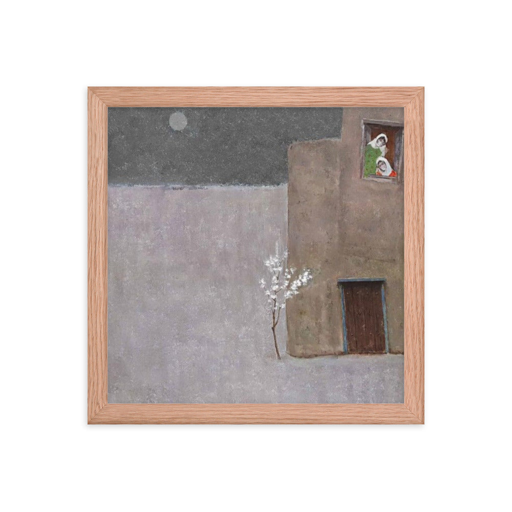 Untitled, 2023, oil on framed paper print
