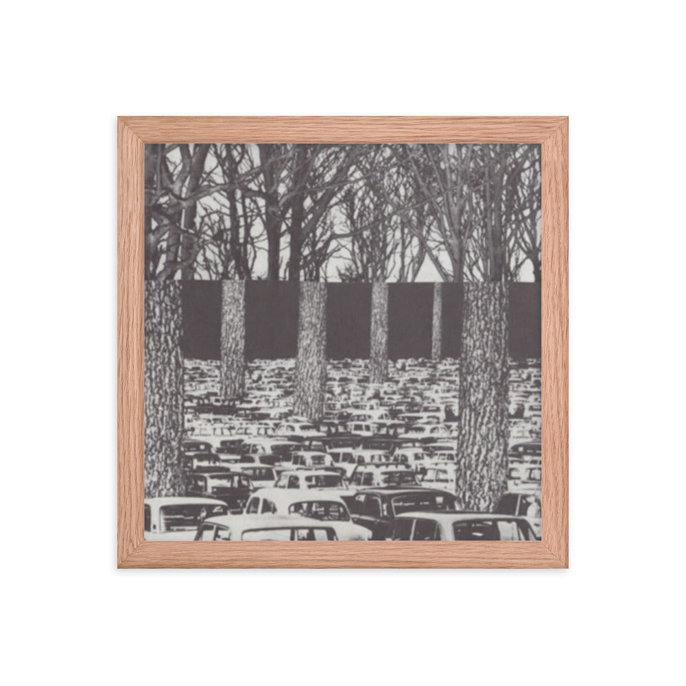 Carbon Footprint, 2023, analog assemblage on framed paper print