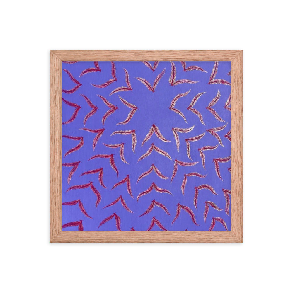 Expanding, 2023, gouache on framed paper print