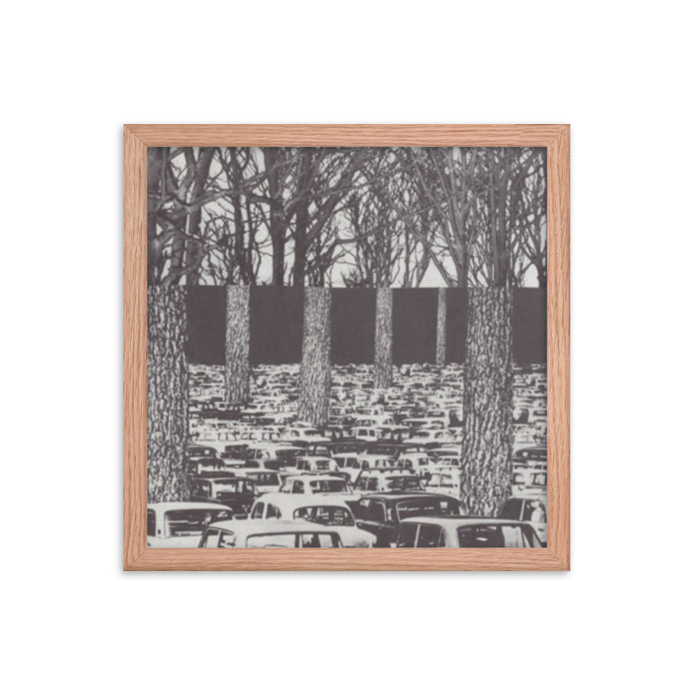Carbon Footprint, 2023, analog assemblage on framed paper print