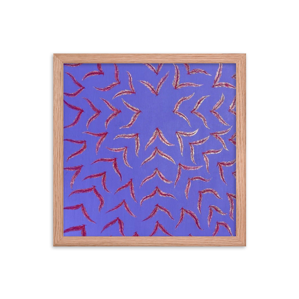 Expanding, 2023, gouache on framed paper print