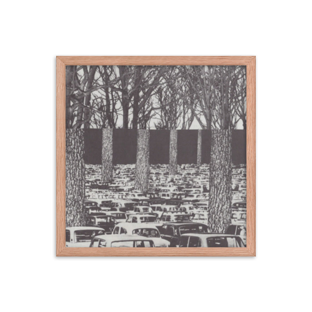 Carbon Footprint, 2023, analog assemblage on framed paper print