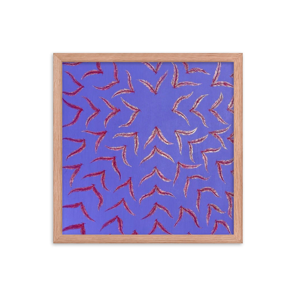 Expanding, 2023, gouache on framed paper print