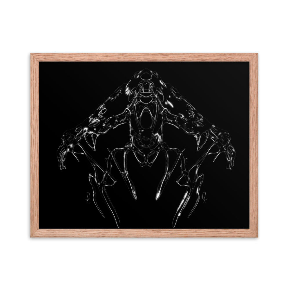 Untitled, 2023, digital render on framed paper print