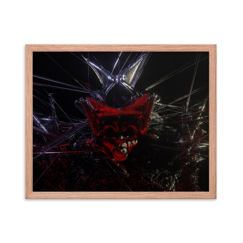 Count, 2023, digital render on framed paper print