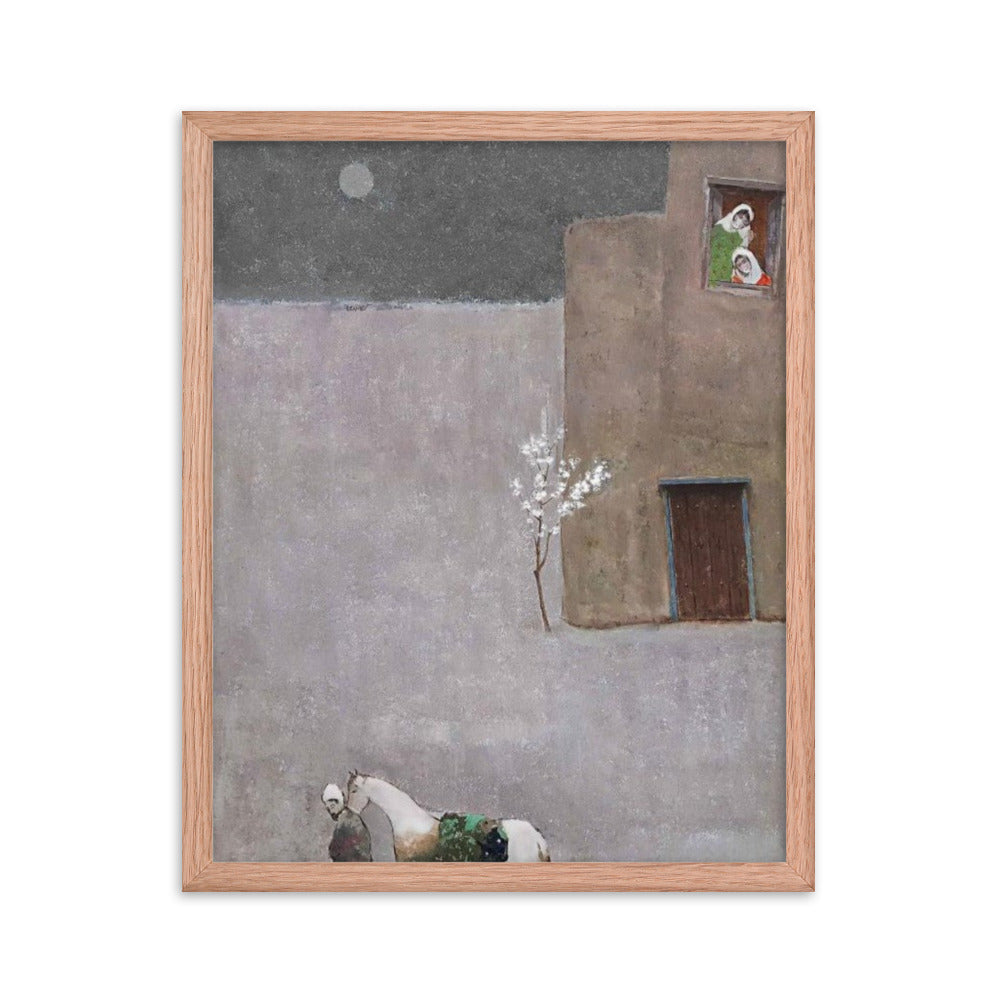 Untitled, 2023, oil on framed paper print