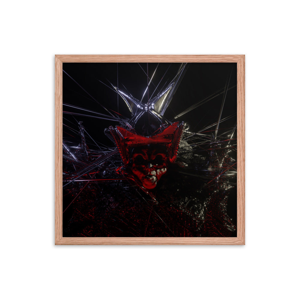 Count, 2023, digital render on framed paper print
