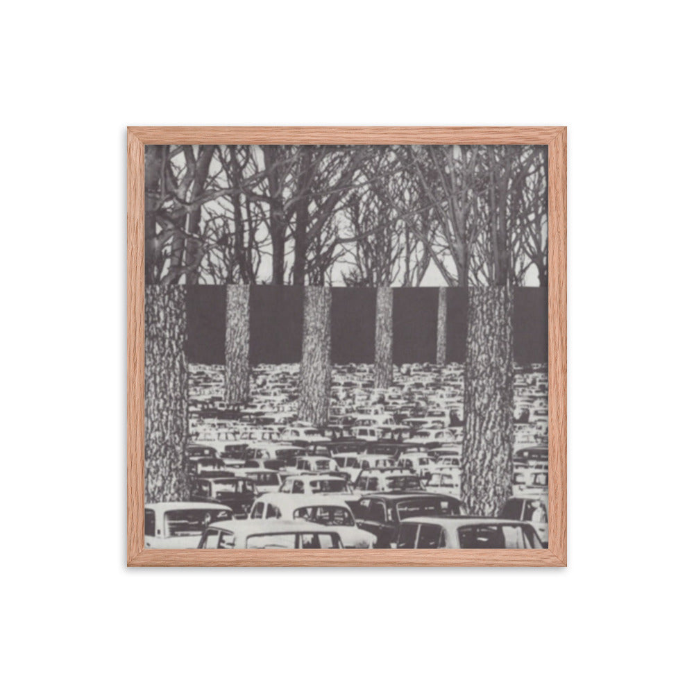 Carbon Footprint, 2023, analog assemblage on framed paper print