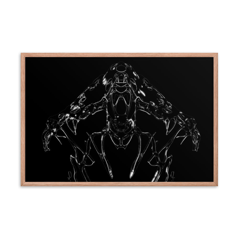 Untitled, 2023, digital render on framed paper print