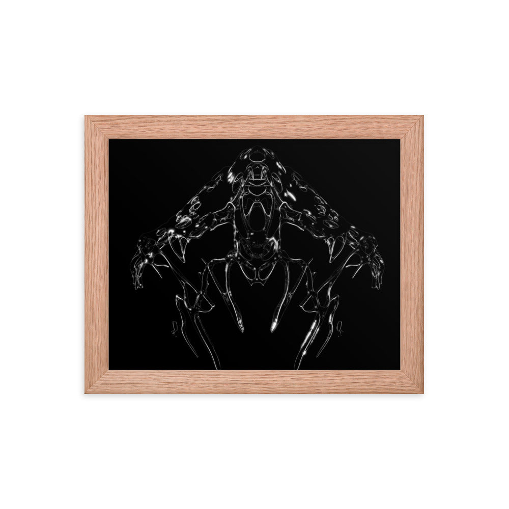 Untitled, 2023, digital render on framed paper print