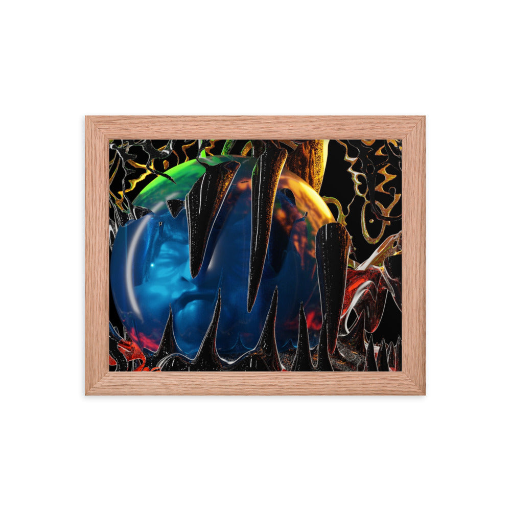 Incubitu, 2023, digital render on framed paper print