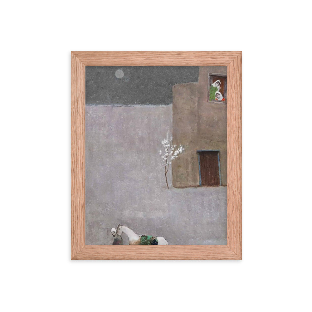 Untitled, 2023, oil on framed paper print